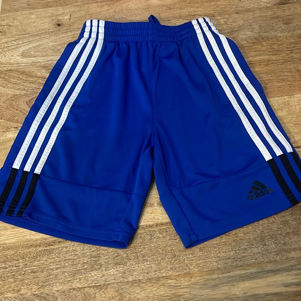 Royal blue Adidas boy’s gym shorts. Size M( 10/12)